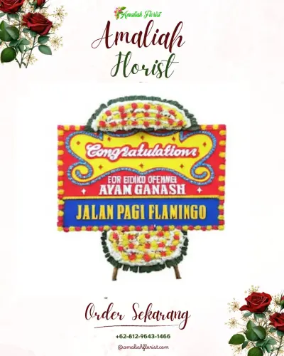 Bunga Papan Congratulation di Galung Maloang